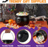 JOYIN Halloween Large Black Cauldron 7.5'', Halloween Witch Cauldron Pot, Candy Kettle, Pot and Bucket, Candy Cauldrons Holder for St. Patricks Pa...