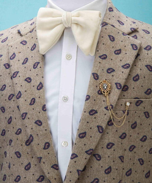 Knighthood Brooch Pin Champagne Stone with Gold Engraving Metal Crystal Chain Lapel Pin Badge Coat Suit Jacket Wedding Gift Party Shirt Collar Lap...