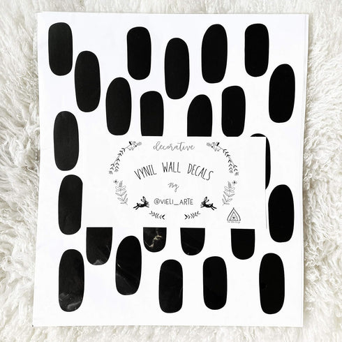 Candy Hand Drawn Lines Wall Decals Peel and Stick for Kids, Baby Bedroom Nursery and Living Room. Adhesive Vinyl Wall Stickers Decor (Black)...