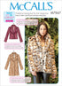 McCall Pattern McCall's Learn Women's Waist and Thigh Length Coat, Sizes Sewing Pattern, Xs-s-m-l-xl...