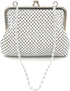 XXX-Small Women clutch metal mesh purse Hand strap carry for Party Cocktail Prom Wedding Banquet...