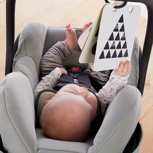 Baby Einstein Flip For Art High Contrast Floor Activity Mirror with Take Along Cards, Tummy Time Play, Newborn+...