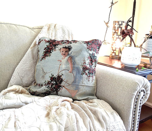 Tache 1 Piece 18 X 18 Inch Cupid's Horn Throw Pillow Cushion Cover...