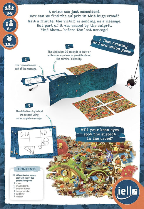IELLO: Last Message, Cooperative Card Game, Family Game to Test Your Memory and Deduction Skills, 3 to 8 Players, for Ages 8 and Up...
