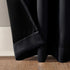 Sun Zero Oslo Theater Grade Extreme Total Blackout Rod Pocket Curtain Panel, 52" x 84", Black...
