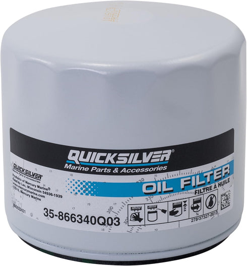 Quicksilver by Mercury Marine 866340Q03 Oil Filter, MerCruiser Sterndrive and Inboard Engines...