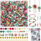 1305pcs Mixed Christmas Beads for Bracelets, Include Christmas Charms, Glass Beads, Spacer Beads, Christmas Ornaments Crafts Supplies Kit for Jewe...