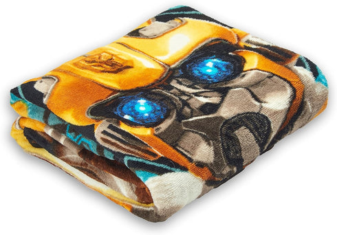 Northwest Transformers Micro Raschel Throw Blanket, Ultra Soft Throw, 46 x 60 Inches, Be Alert...