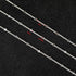 UMAOKANG 32.8 Feet Silver Chain for Women Necklace Bracelet DIY Jewelry Supplies Twist Curb Embossed Sequin Silver Plated Brass Chain Roll...