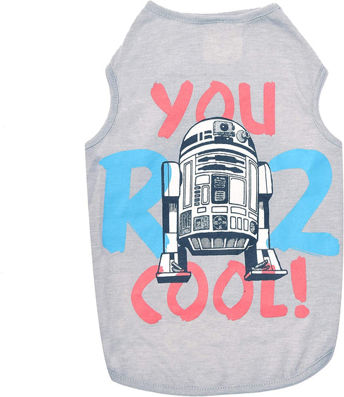 Star Wars for Pets 'You R2 Cool' Gray Dog Tank | Star Wars Dog Shirt for Large Dogs | Size X-Large | Soft, Cute, and Comfortable Dog Clothing and ...