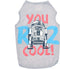 Star Wars for Pets 'You R2 Cool' Gray Dog Tank | Star Wars Dog Shirt for Large Dogs | Size X-Large | Soft, Cute, and Comfortable Dog Clothing and ...