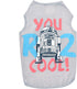 Star Wars for Pets 'You R2 Cool' Gray Dog Tank | Star Wars Dog Shirt for Large Dogs | Size X-Large | Soft, Cute, and Comfortable Dog Clothing and ...