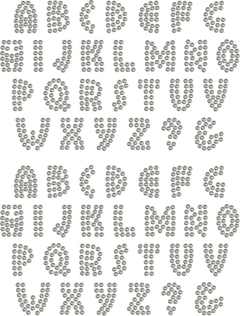 Rhinestone Genie Font-Hopper 1" Magnetic Rhinestone Template, Black...