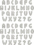 Rhinestone Genie Font-Hopper 1" Magnetic Rhinestone Template, Black...