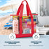 Handy Laundry Clear Tote Bag - Zipper Closure, Long Shoulder Strap, Fabric Trimming....