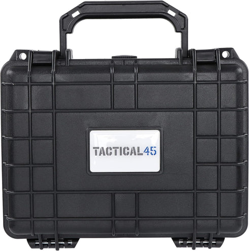 Hard Case with Foam - 9 x 7.5 x 4.3in Hard Shell Waterproof Storage Case with Pluck Padding Protective Latching Suitcase for Rifles, Cameras, Hand...