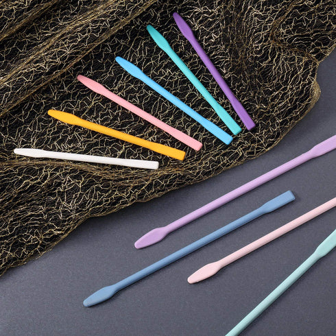 10 Pieces Silicone Stir Sticks Resin Mix Sticks Facial Make Up Stirring Rods for Mixing Resin Liquid Paint Epoxy DIY Crafts, 2 Sizes...