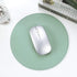 Round Mouse Pad,Non-Slip Mouse Mat with Premium Stitched Edge,Waterproof Thickened PVC Leather Mouse Pad for Office Work/Home/Decor-8.66"(Green,1 ...