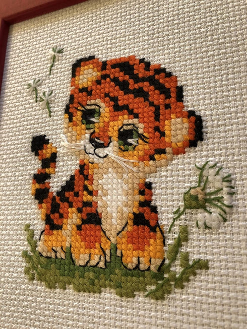 Riolis Counted Cross Stitch Baby Tiger, Multicolor...