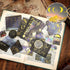 Marspark 191 Pieces Vintage Astronomy Stickers Celestial Galaxy Planet Space Sticker Set for Journaling, Moon Phase Planner, DIY Scrapbook(Classic...