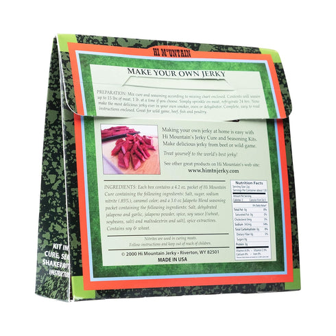 Hi Mountain Jerky Seasoning and Cure Kit - JALAPENO BLEND. Create Delicious & Flavorful Jerky at Home (1 Box)...
