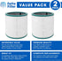 Fette Filter - 2 Pack of Air Purifier True Premium Grade Filters Compatible with Dyson Tower Purifier Pure Cool Link TP00, TP01, TP02, TP03, BP01,...