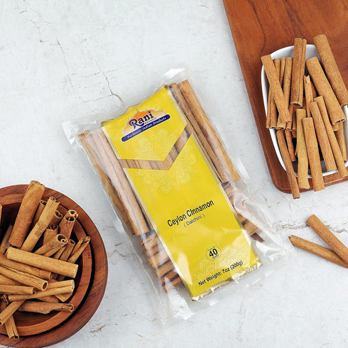 Rani Ceylon Cinnamon Sticks 7oz (200g) ~ 20-24 Sticks 5 Inches in Length, True Ceylon Cinnamon (Not Cassia) ~ All Natural | Vegan | No Colors | Gl...