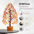 Carnelian Chakra Tree of Life - Crystal for Positive Energy, Handmade Gemstone Feng Shui Decor, Good Luck Money Tree Bonsai - Orange Healing Cryst...