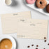 321Done Recipe Cards Modern Rustic Kraft Tan with From the Kitchen Of (Set of 50) 4" x 6" - Minimalist, Large Double-Sided for Weddings, Bridal Sh...
