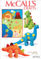 McCall's Patterns Dinosaur Plush Toys and Appliqued Quilt...