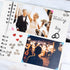 Bstorify Square Scrapbook Photo Albums 60 Pages (21 x 21 cm) White Thick Paper, Hardcover, Metal Corners, Ribbon Closure - Ideal for Your Scrapboo...