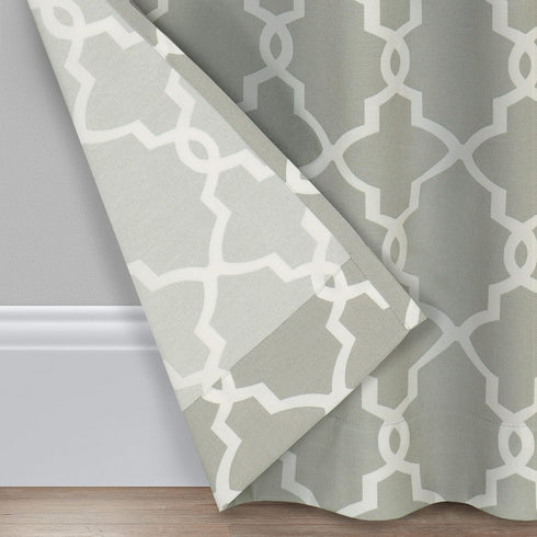 PAIRS TO GO Vickery Modern Decorative Rod Pocket Window Curtains for Bedroom or Living Room (Double Panel), 28" x 63", Gray...