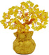7 Inch Feng Shui Citrine Quartz Gemstone FengShui Money Tree Natural Gold Crystal Office Room Good Luck Fortune Decoration...