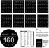 160 Spice Jar Labels: Minimalist Matte Black Sticker White Text. Waterproof Stickers. Organization for Jars Bottles Containers Bins. Storage Rack ...