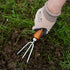 Hand Cultivator Garden Tool Heavy Duty Japanese Steel with Wood Handle, Manual Small Hand Rake Soil Tiller for Weeding, Digging, Cultivating, 3 Cl...