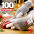 NoCry Cut Resistant Work Gloves for Women and Men, with Reinforced Fingers; Comfortable, 100% Food Grade Kitchen Cooking Gloves; Ambidextrous Safe...