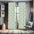 Lunarable Botanical Curtains, Vintage Design Doodle Pattern of Home Plants and Flowers in Pots, Window Treatments 2 Panel Set for Living Room Bedr...