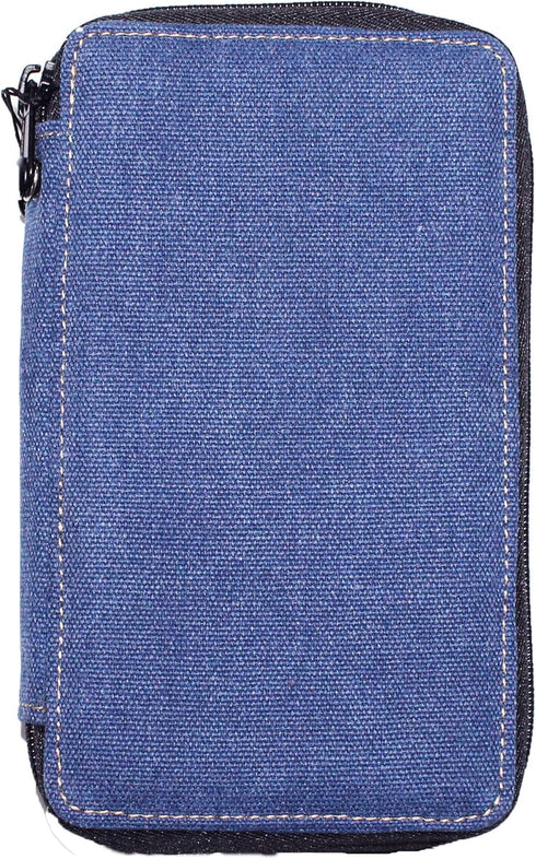 Speedball Art Products 254480 48 Pencil Storage Canvas Pencil Case, Denim...