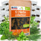 12 Culinary Herb Seeds Pack - Heirloom and Non GMO, Grown in USA - Indoor or Outdoor Garden - Basil, Parsley, Dill, Cilantro, Rosemary, Mint, Thym...
