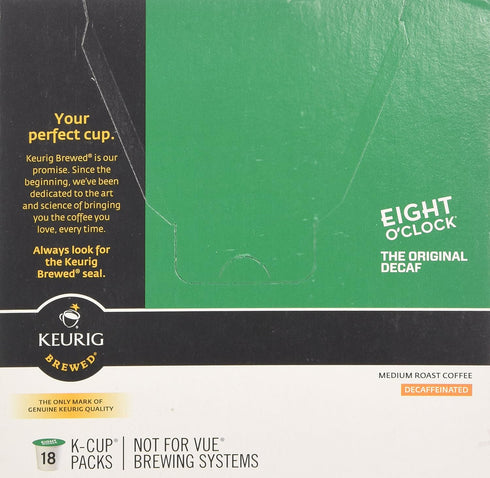 Eight O'Clock Coffee Original Decaf Coffee - 18 ct...
