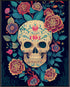 Posterizer 1 pcs-flowers and chinoiserie sugar skull-Abstract & Modern Art-Holiday Poster Collection-Gift for Men Women Entrepreneur Teens - UNFRA...