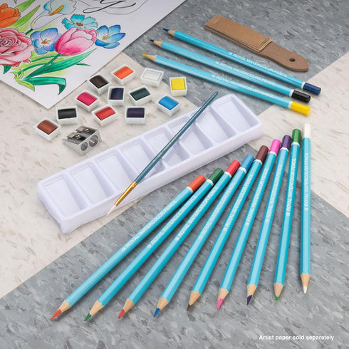 Royal & Langnickel Royal Watercolor Pencils/Cakes Set of 29 PCs...