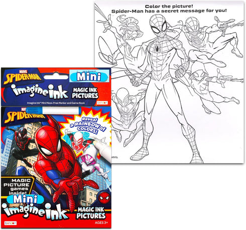 Spiderman Playset Spiderman Toy Bundle - 4 Pc Spiderman Activity Set with Spiderman Frisbee, Coloring Book, Fidget Toy, and More | Spiderman Set...