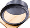 Tart Pan 9 Inch Removable Bottom- Carbon Steel Quiche Pan, Rust & Temperature Resistant Quiche Baking dish 550-600 °F- Non-Stick, Sturdy & Dishwas...