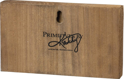Primitives by Kathy 133243 Wood Box Sign, 6" Length x 3.50" Height x 1" Width, Bee Kind...
