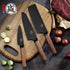 MITSUMOTO SAKARI 4.5 inch Japanese Paring Knife, Professional Black Titanium Coated Small Fruit Knife, Super-Sharp German Premium Alloy Steel Pett...