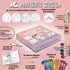 Moni Crafts - 4 Sets Starter Embroidery Kit for Beginners Adults and Kids - Learn 33 Stitches with Simple Embroidery Patterns DIY - Needlepoint Ha...