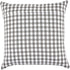 DII Decorative Square Throw Pillow Cover Collection Cotton, Machine Washable, Hidden Zipper, 18x18, Gray Gingham, 4 Piece...