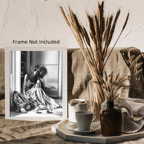 Posterizer 1 pcs-retro chic high fashion candid photography stye art of woman 4-Photography Art-Retro Art-Decor for Home & Office- unframed wall a...