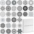 STARspun Art Stencils for Painting - 30 Piece Mandala Stencil Set 4x4" in Size - Great as Wall Stencil, Tile Stencil, Floor Stencil, Stencils for ...